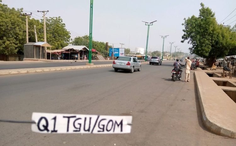 Along Gombe and Bauchi road at Tunfure FTF Bauchi,.4