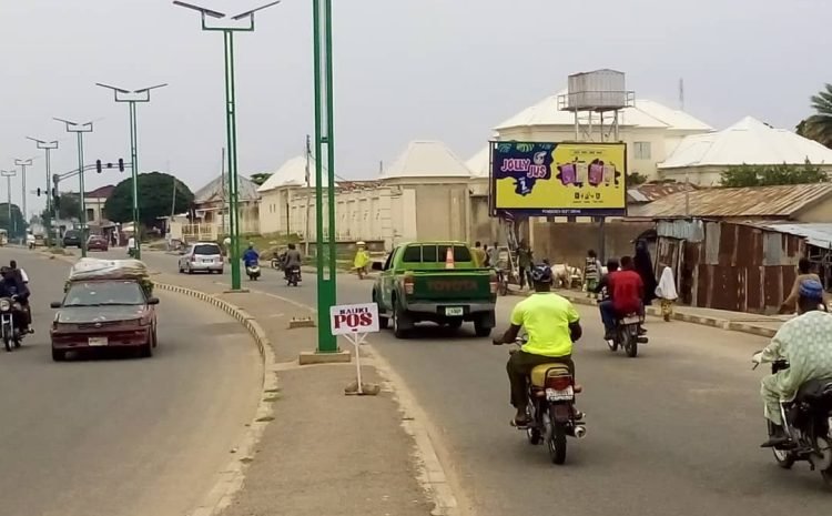 Along University road after Main Gate FTT Tudun Wada
