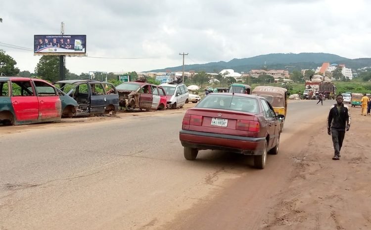 Along Zaria and Ferin Gada road at students village hostel Gate FTT Zaria and Ferin Gada Market 2