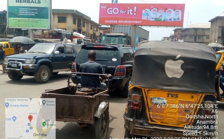 along Iweka road, Onitsha FTT Ochanja market.15