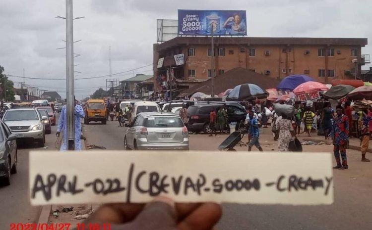 along New Benin rd by New Benin Mrkt FTF 2nd junction