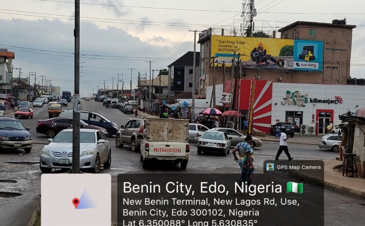 Along Benin Lagos road by formal Bank PHB building