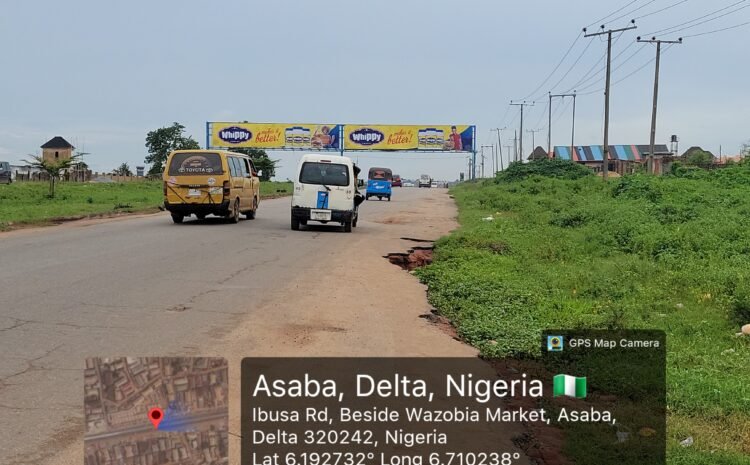 Along Benin expressway by Asaba Intn’l Airport Asaba, FTF Onistash