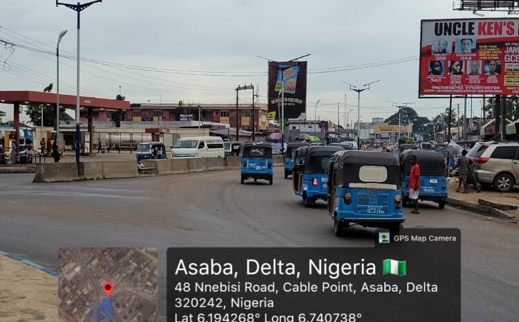 Along Nnebisi road, Cable point Asaba (1)