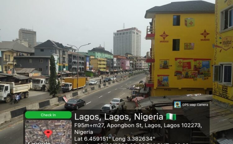 Oke Arin Market. Apongbon street Lagos.